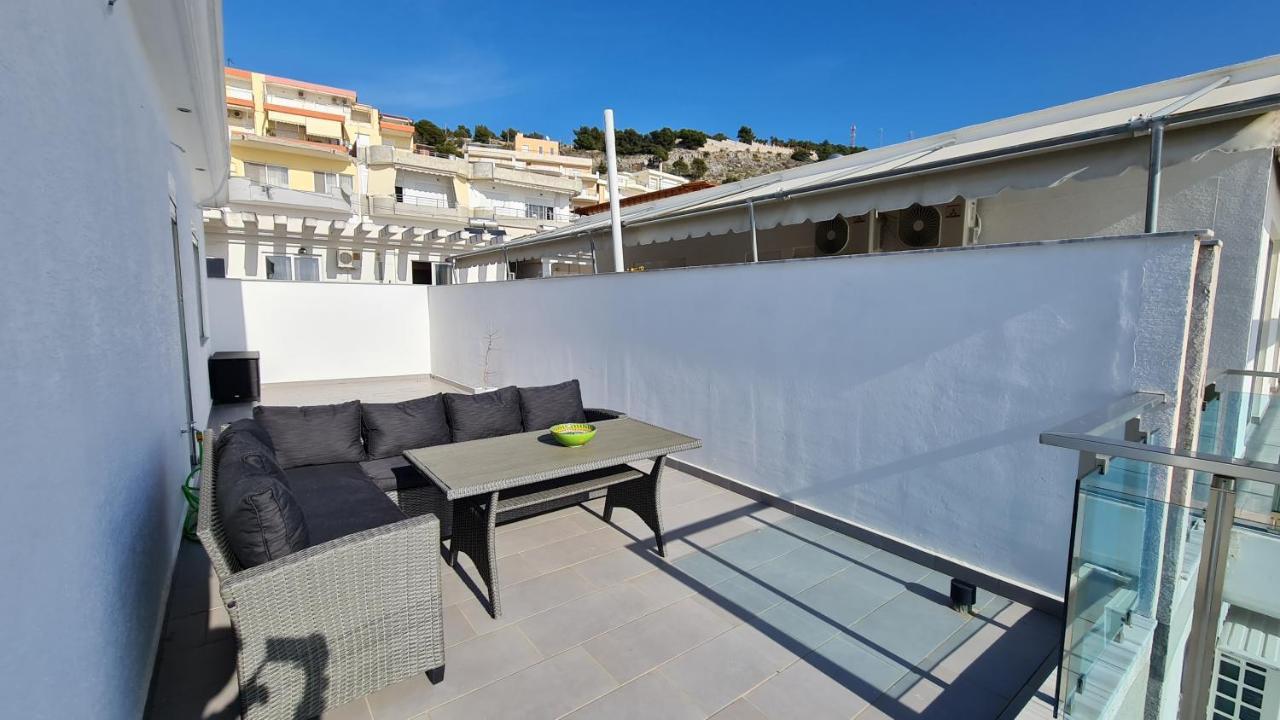 Rocknest Sea View Penthouse Apartment Sarande Ngoại thất bức ảnh