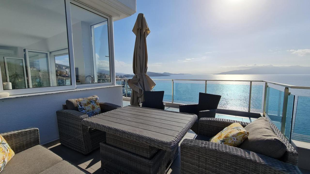 Rocknest Sea View Penthouse Apartment Sarande Ngoại thất bức ảnh