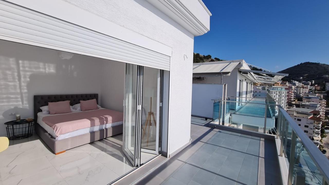 Rocknest Sea View Penthouse Apartment Sarande Ngoại thất bức ảnh