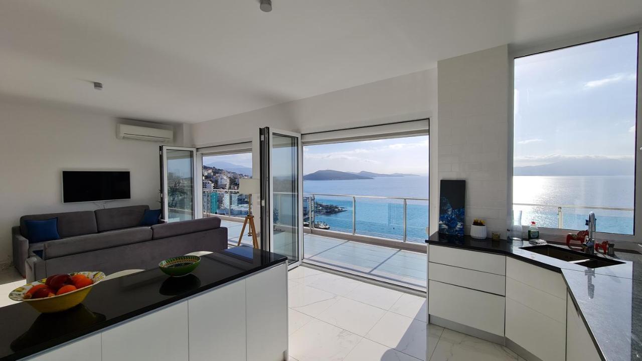 Rocknest Sea View Penthouse Apartment Sarande Ngoại thất bức ảnh