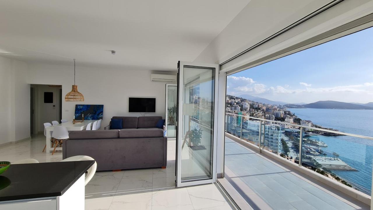 Rocknest Sea View Penthouse Apartment Sarande Ngoại thất bức ảnh