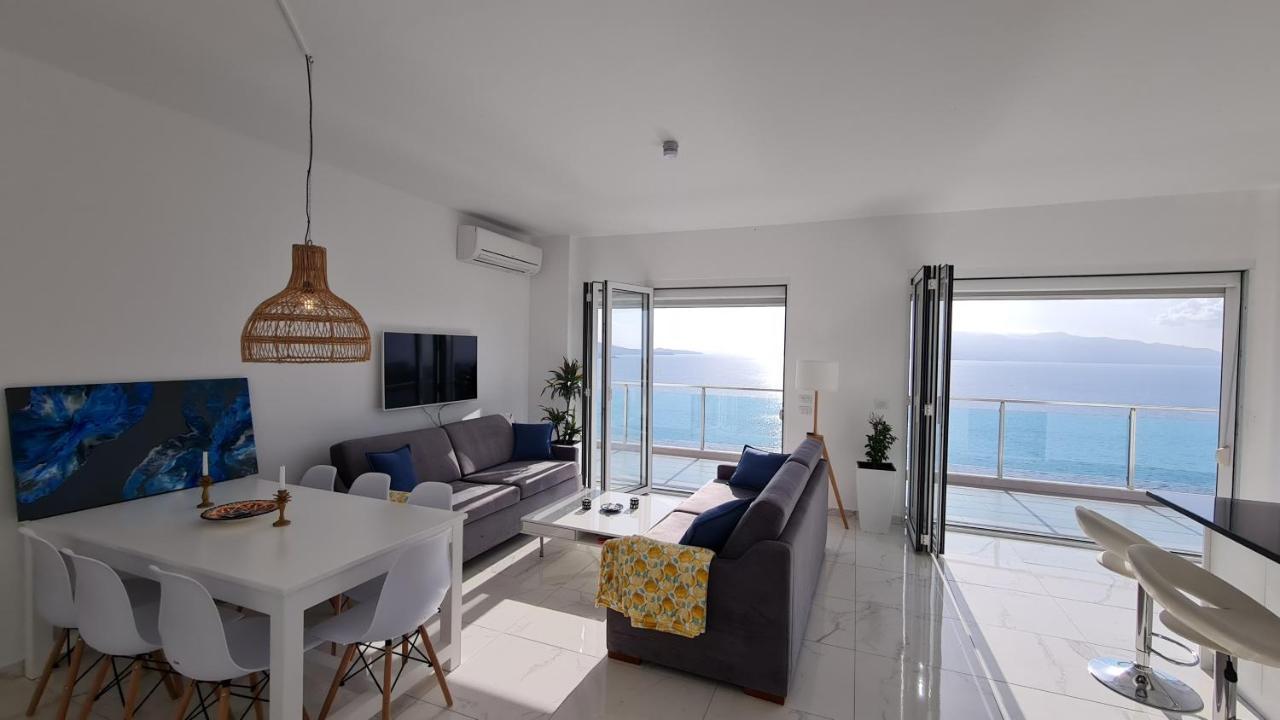Rocknest Sea View Penthouse Apartment Sarande Ngoại thất bức ảnh