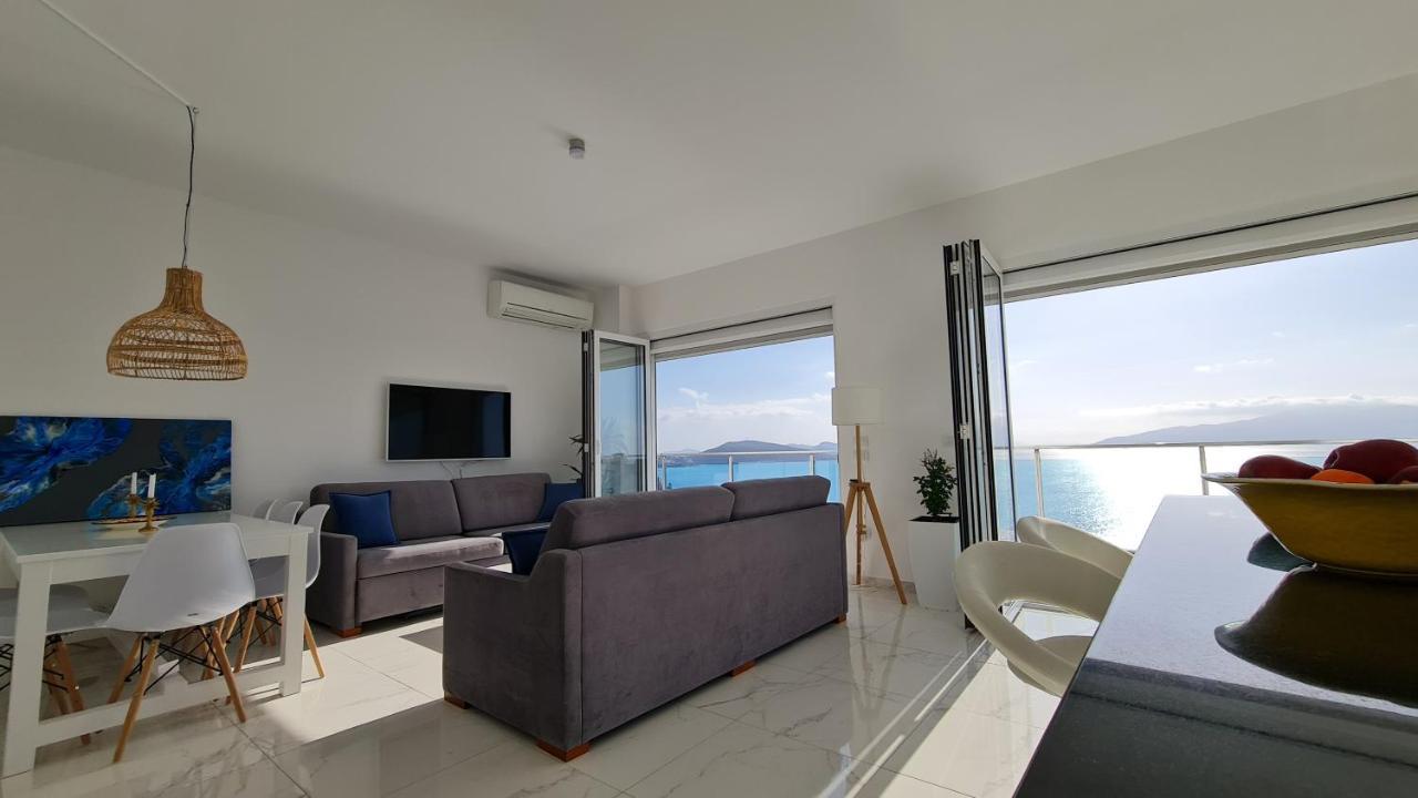 Rocknest Sea View Penthouse Apartment Sarande Ngoại thất bức ảnh